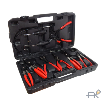 Набор щипцов для снятия и установки хомутов и шлангов 9пр.. в кейсе (F-909G3)